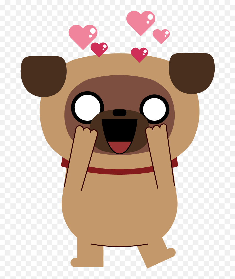 Janjo The Pug On Behance - Cartoon Emoji,Brown Nose Emoji