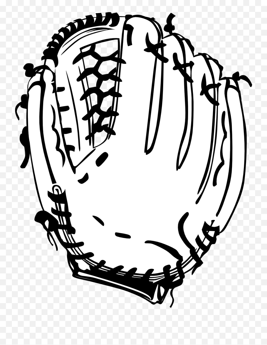 Free Softball Black And White Clipart Download Free Clip - Baseball Glove Black And White Emoji,Bat Emoji Copy And Paste