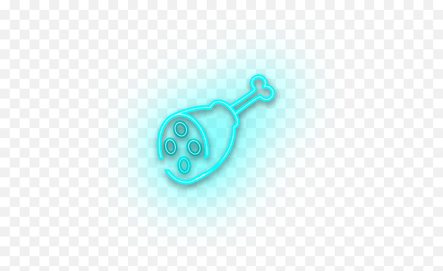 Neon Blue Chicken Icon - Transparent Png U0026 Svg Vector File Illustration Emoji,Chicken Emoji Transparent