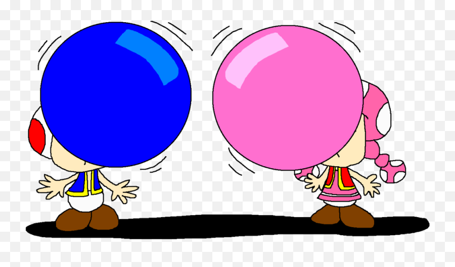 Chewing Gum Bubble Gum Cartoon - Chewing Gum Bubblegum Cartoon Emoji,Blowing Bubbles Emoji