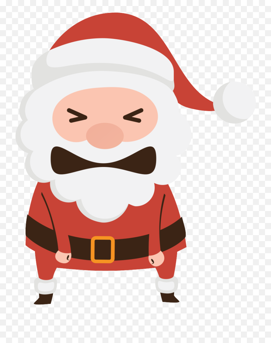 November 2017 - Santa Claus Emoji,Frazzled Emoticon