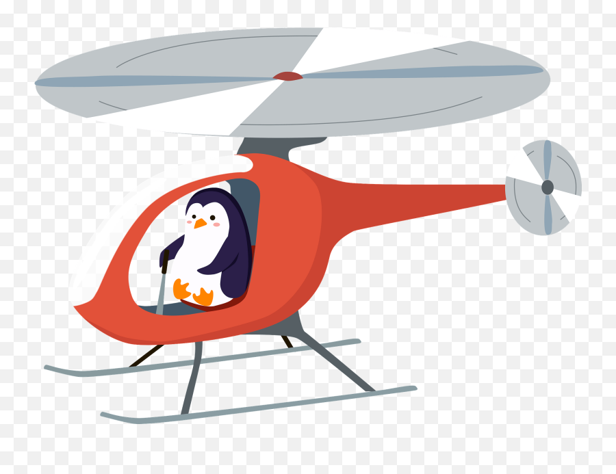 Penguin And Helicopter Clipart - Penguin In A Helicopter Emoji,Helicopter Emoji