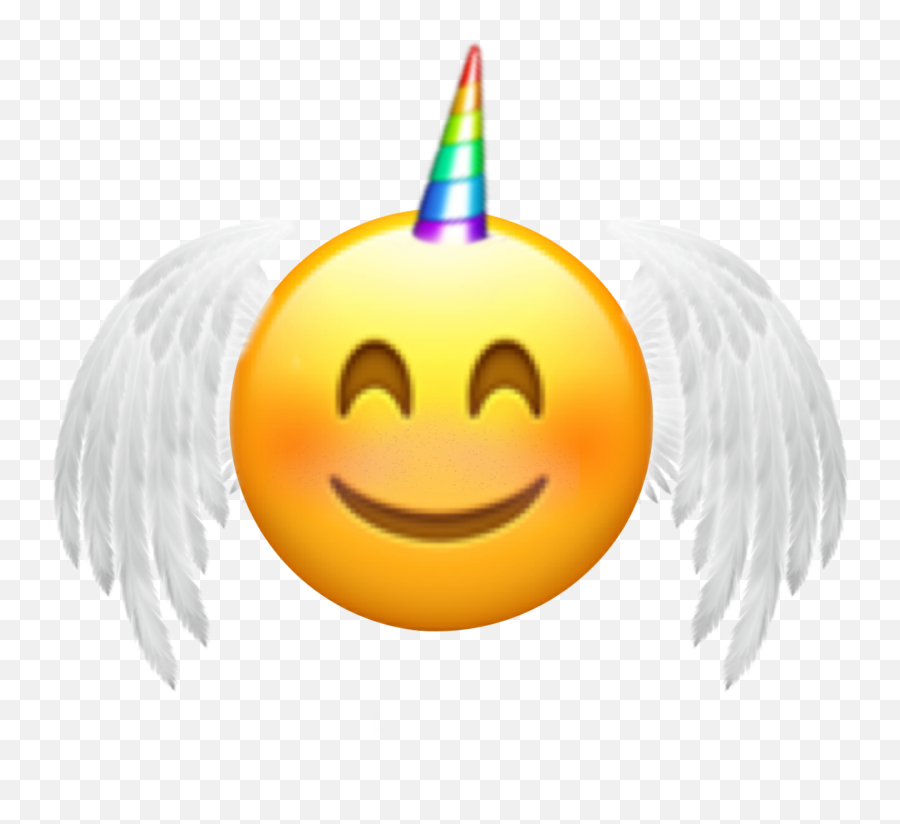 Rainbow Unicorn Sticker By - Party Hat Emoji,Happyemoji Rainbow Unicorn Sticker By - Party Hat Emoji,Happyemoji