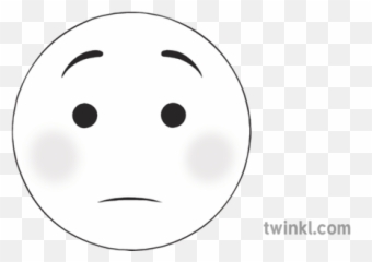 Embarrassed face emoji PNG file 10313702 PNG