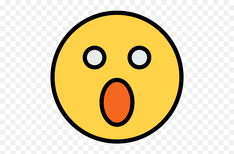 Smileys Surprise Emoji Emoticons Feelings Icon - Icono Sorprendido,Surprised Emoji Png