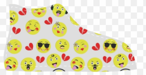 Emoji Fashion Cute Patterned Shoes High - Throw Pillow,Cute Emoji Outfits
