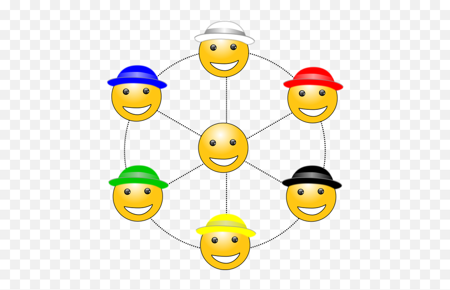 Six Hats To Thinking Vector Image - Clip Art Emoji,Thinking Emoji