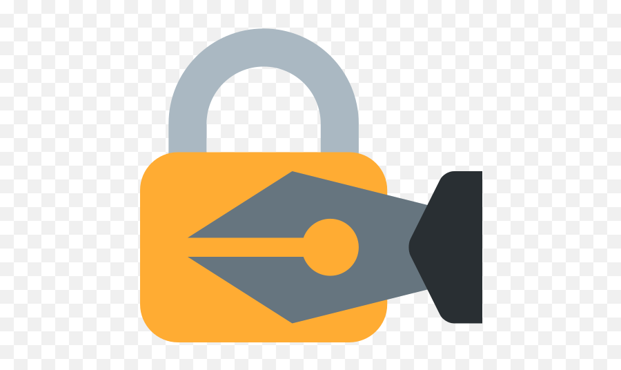 Locked With Pen Emoji Meaning With Pictures - Locked With Pen Png,Pen Emoji