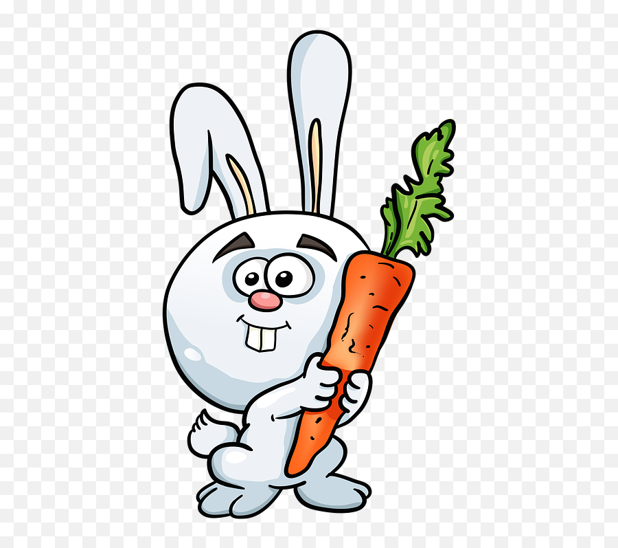 Rabbit Hare Carrot - Clip Art Emoji,Bunny Ears Emoji
