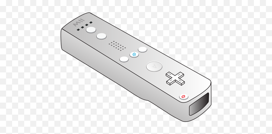 Vector Image Of Nintendo Wii Remote - Wii Clip Art Emoji,Emoji Keyboard Game