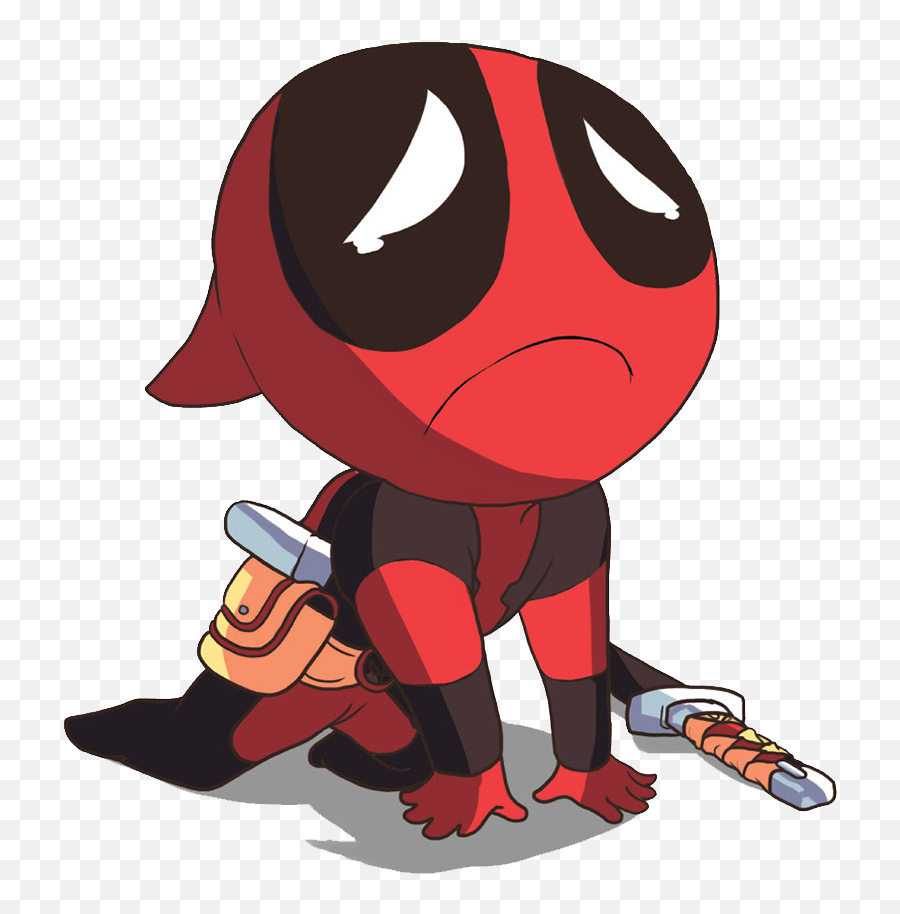 Free Animated Deadpool Cliparts Download Free Clip Art - Sad Chibi Deadpool Emoji,Deadpool Emoji