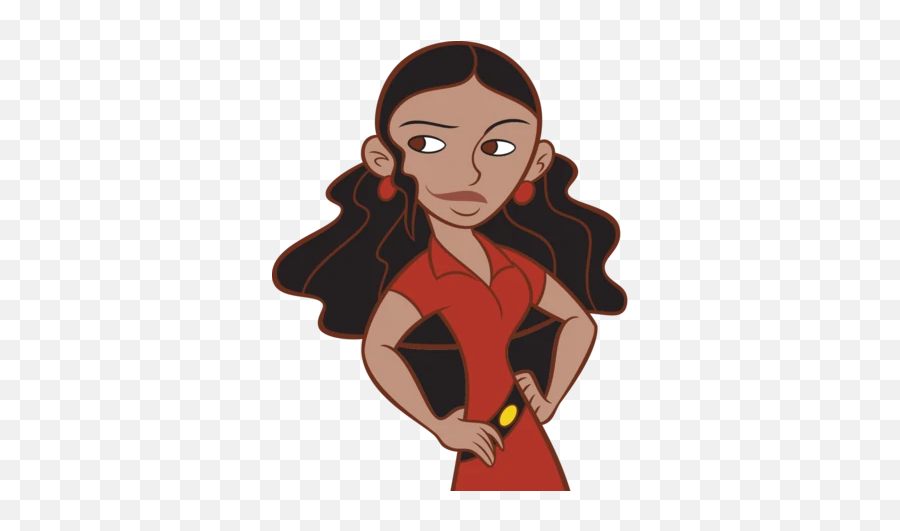 Monique - Athena Kim Possible Cartoon Emoji,Sassy Black Woman Emoji
