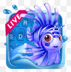 3d Live Fish Keyboard Theme - Emoji