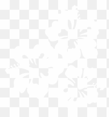 Hawaii Clipart Pink Hibiscus Flower - White Hibiscus Clip Art Emoji,Black And White Flower Emoji