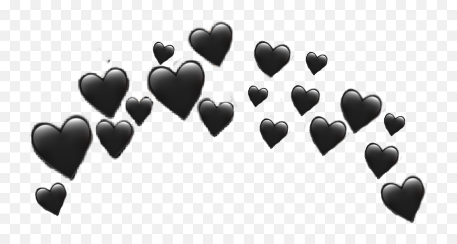 Darckness Blackhearts Blackheart Crown - Heart Emoji,Black Cloud Emoji