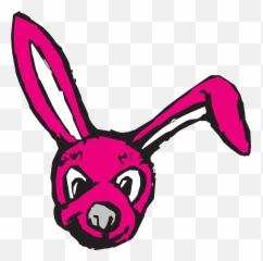 Bunny Head Red Animal Ears - Scary Clip Art Emoji