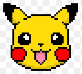 Png Emoticon Art Pikachu Yellow - Easy Pikachu Pixel Art Emoji,Pokeball Emoticon