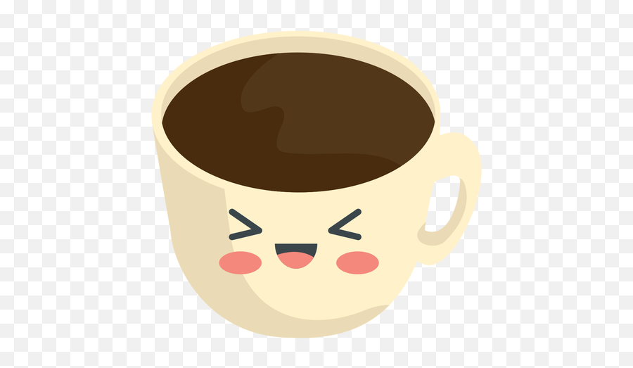 Kawaii Coffee Cup - Transparent Png U0026 Svg Vector File Cansado Kawaii Rosto Xícara De Café Emoji,Coffee Cup Emoji