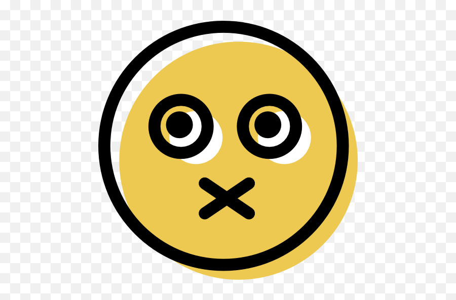 Smiling Interface People Feelings Face Emoticon Muted - Circle Emoji,O/ Emoticon