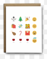 Emoji Christmas Story Greeting Card - Smiley,Emoji Magnets