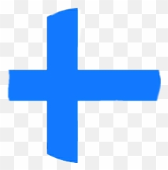The Newest Finland Stickers - Cross Emoji