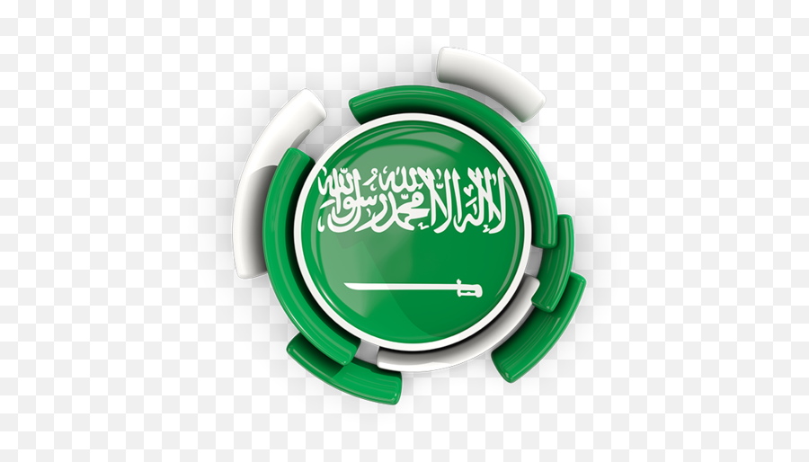 Ksa Flag Circle Png - Circle Pattern Flag Iceland Emoji,Saudi Arabia Flag Emoji