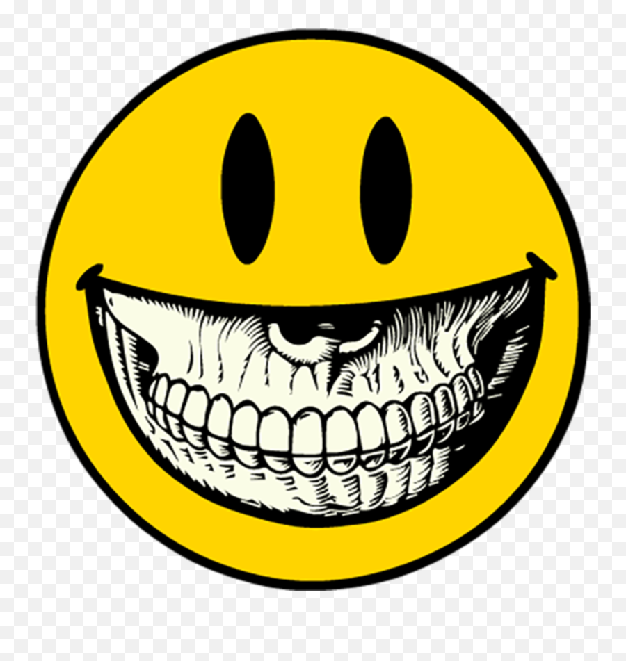 Smiley Emoticon Image Face - Ron English Smiley Grin Emoji,Creepy Emoticon