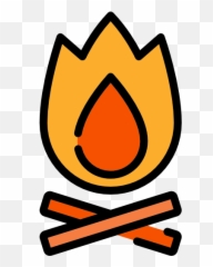 Burn Flame nature Bonfire hot Camping campfire icon - Icon Emoji