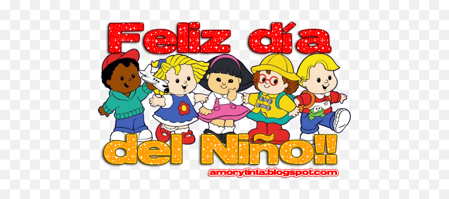 Bonitas Imágenes Con Frases Del Día Del Niño Para Dedicar Y - Gif Of Kids Cartoon Emoji,Emoticones De Whatsapp Para Copiar Y Pegar