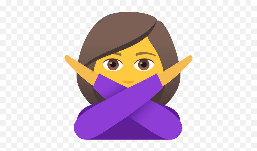 Emoji Woman Making A No To Copypaste Gesture Wprock - Imagens De Emoji Do Whatsapp Png,Emoji Hand Pointing Right