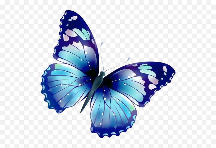 Butterfly Clip Art - Blue Butterfly Png Download 564535 Transparent Background Butterfly Clipart Transparent Emoji,Blue Butterfly Emoji