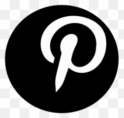 Pinterest Social Media Post Like Comment - Black Logo Transparent Background Emoji