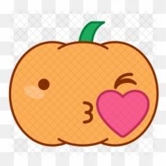 Available In Svg Png Eps Ai Icon Fonts - Pumpkin Heart Emoji