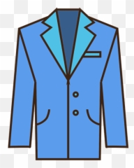 Blue Suit Icon - Blue Suit Transparent Emoji,Straight Jacket Emoji