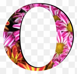 Flower Pattern Letters O - Png Emoji