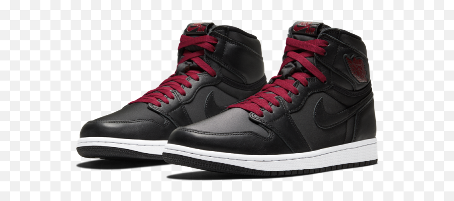 Air Jordan 1 Retro High Og Satin - Air Jordan 1 Retro High Og Black Satin Emoji,Black Emoji Shoes