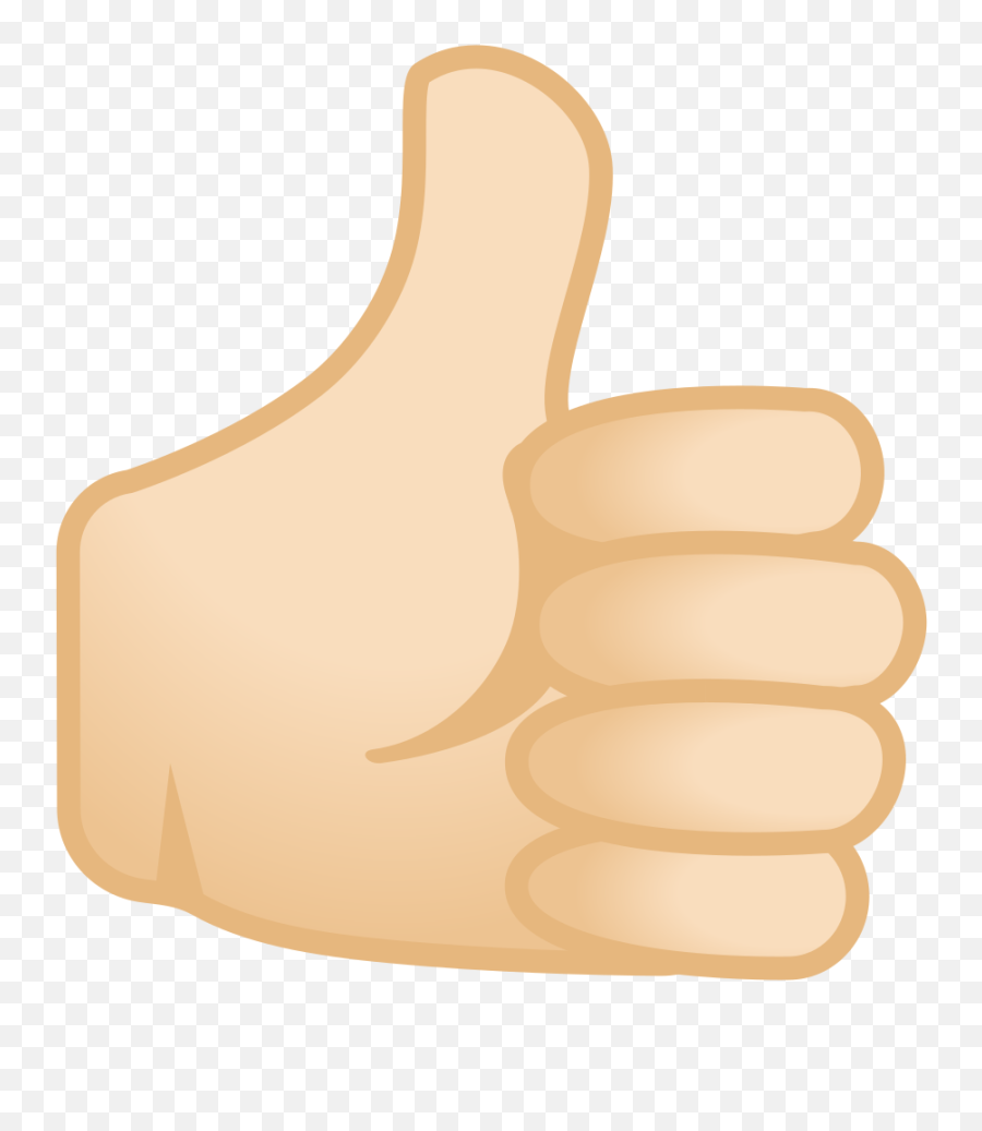 Thumbs Up Light Skin Tone Icon - Thumbs Up Emoji,Thumbs Up Emoji Png