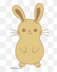 Bunny Emoji Transparent Png Clipart - Cute Bunny Clipart Transparent,Rabbit Emoticon