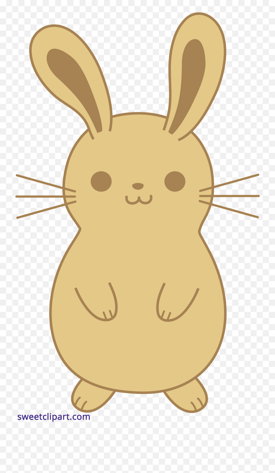 Bunny Emoji Transparent Png Clipart - Cute Bunny Clipart Transparent,Rabbit Emoticon