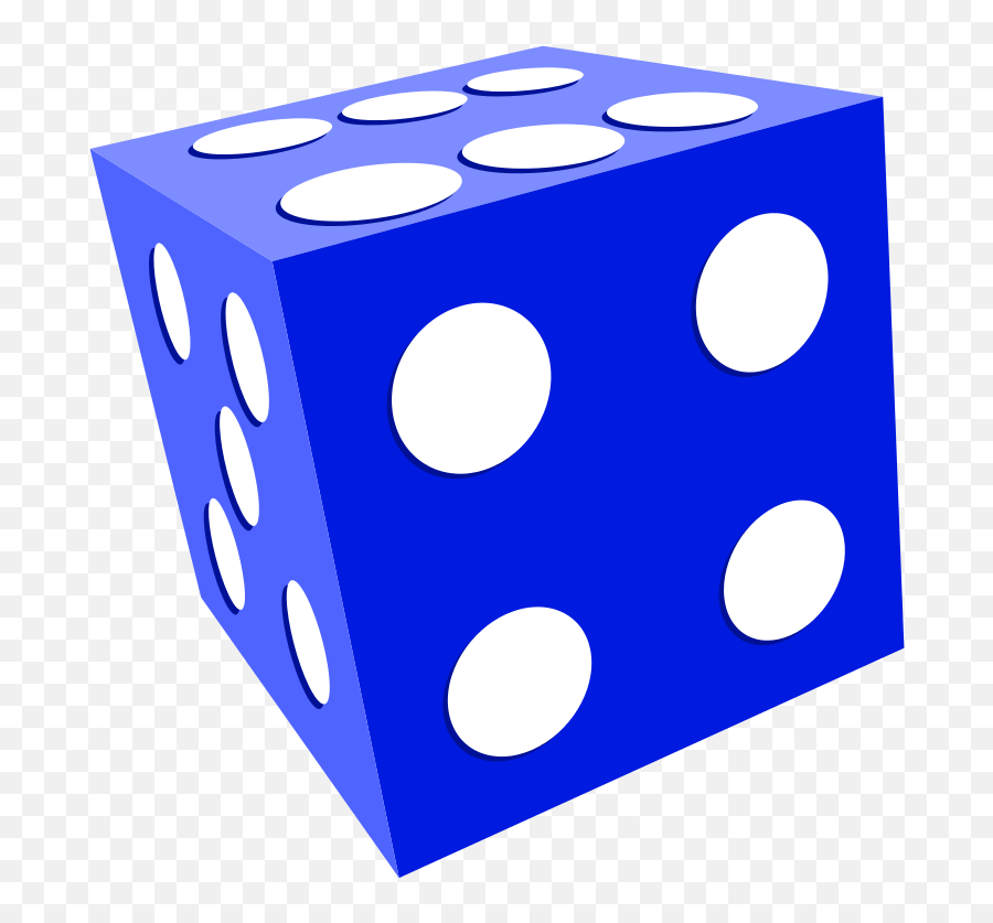 Photos Of Dice Clipart Free Clipart Images Image 3 - Dice Blue Png Emoji,Dice Emoji