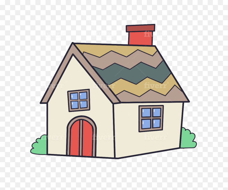 Do Cute Cartoon Character Emoji And - House,Emoji Home