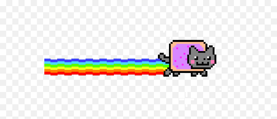 Sticker Transparent Rainbow Picture - Nyan Cat Gif Png Emoji,Puking Emoji Gif