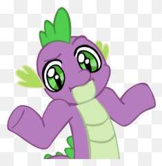 Kanye Shrug Png Picture - My Little Pony Spike Funny Emoji,Shoulder Shrug Emoticon