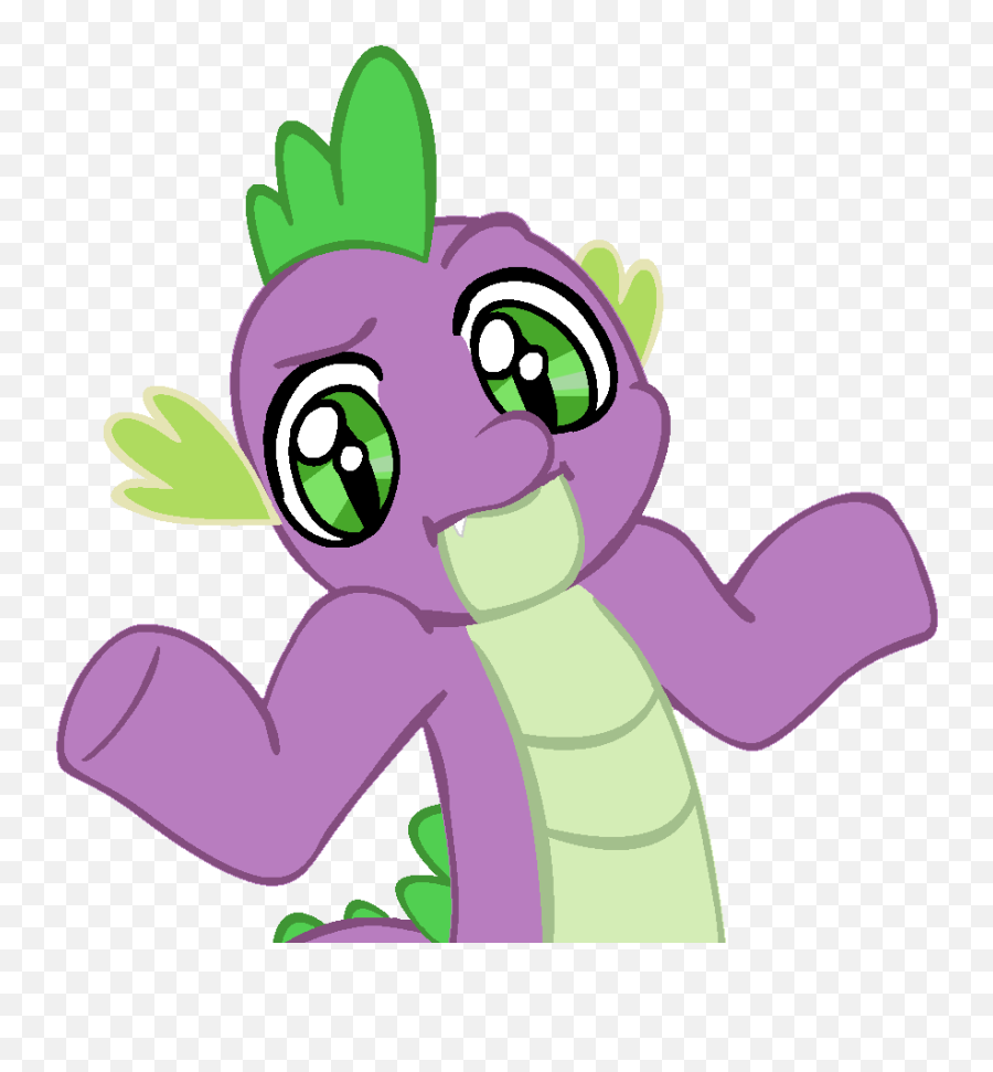 Kanye Shrug Png Picture - My Little Pony Spike Funny Emoji,Shoulder Shrug Emoticon