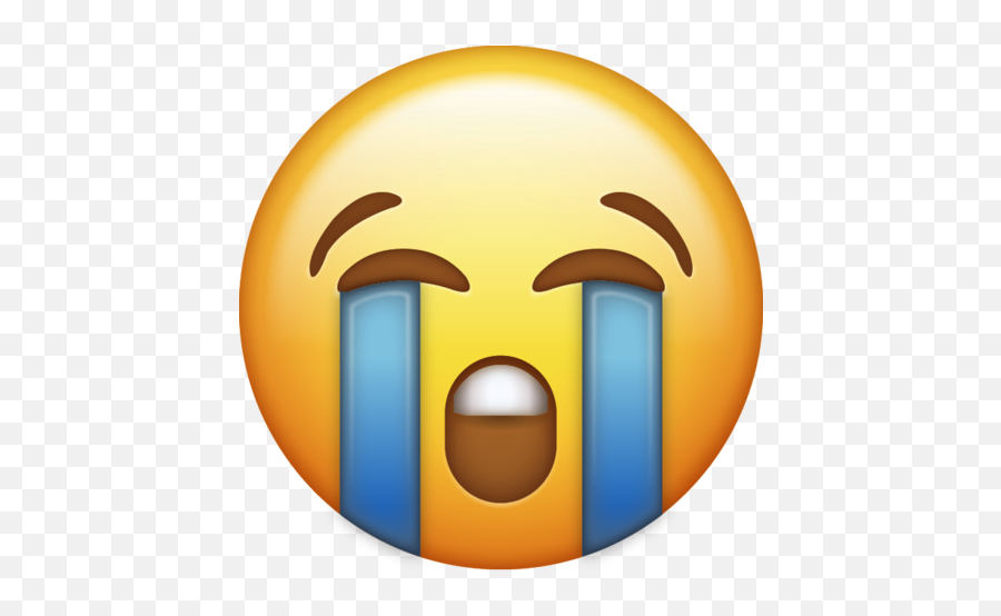 Loudly Crying Emoji Download Iphone - Transparent Background Cry Emoji Png,Crying Emoji