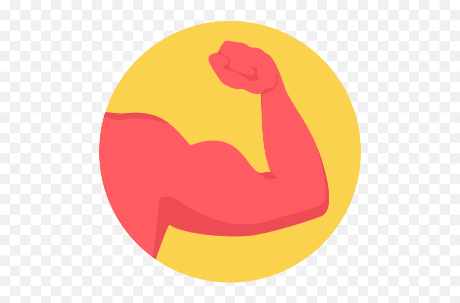 Muscle Arm Icon At Getdrawings - Muscle Flat Icon Png Emoji,Flexing Arm Emoji