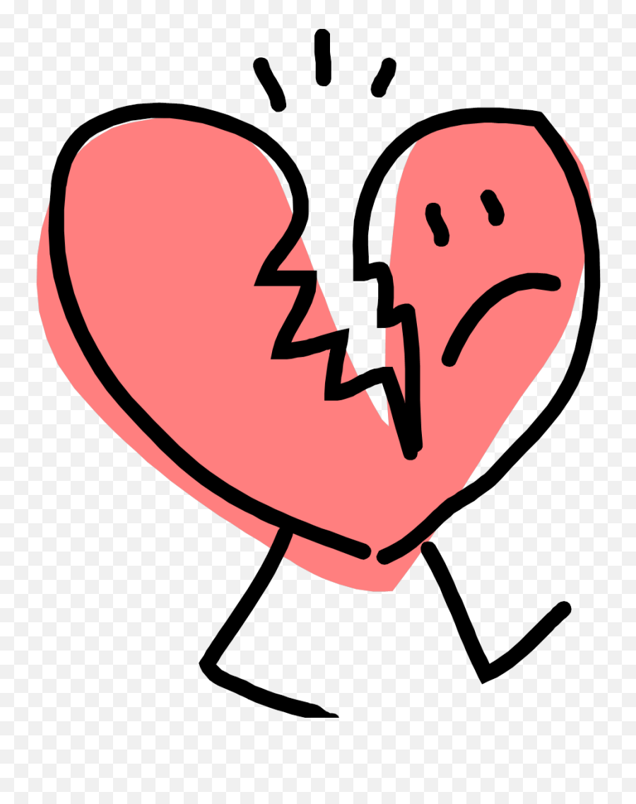 Broken Heart Clipart Free - Cute Broken Heart Clipart Emoji,Heartbreak Emoji Png
