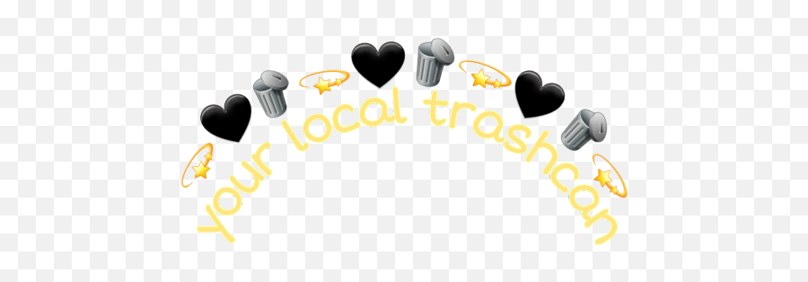 Freetoedit Yourlocaltrash Trashcan Quote Quotecrown Emo - Illustration Emoji,Trashcan Emoji