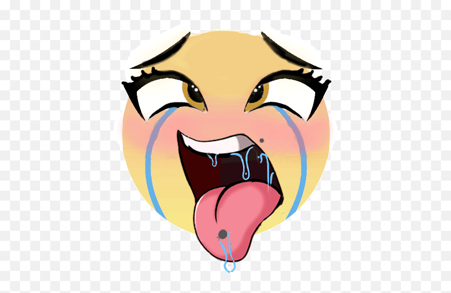 Made A Gif From My Emoji Not Sure If It Works For This - Clip Art,Ahegao Emoji