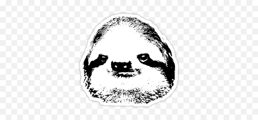 Sloth Face Png Picture 608281 Sloth Face Png - Sloth Face Logo Black And White Emoji,Sloth Emoji